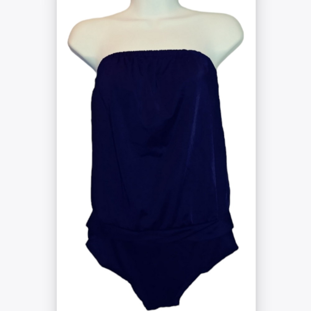 Bandeau One Piece Bathing Suit  - Picture 3 of 4